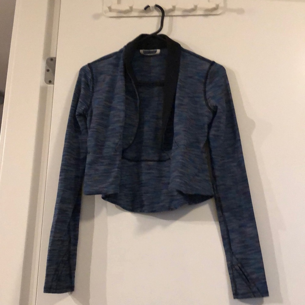 Girls blue white and purple workout jacket/sweater